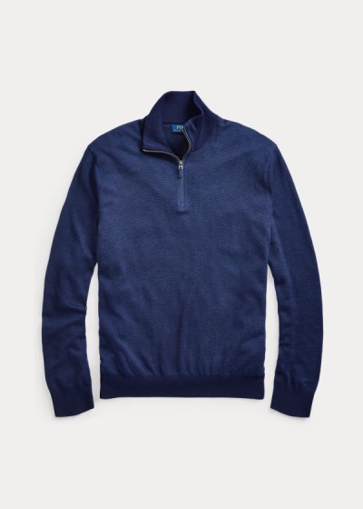 Polo Ralph Lauren Birdseye Cotton-Blend Striktrøje Herre Danmark (PJIVS4689)